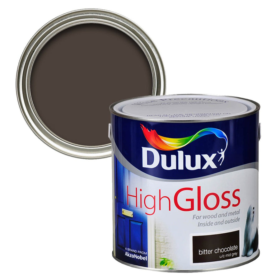 -Dulux-Dulux High Gloss Wood & Metal - Bitter Chocolate - 750ml-Decor Warehouse