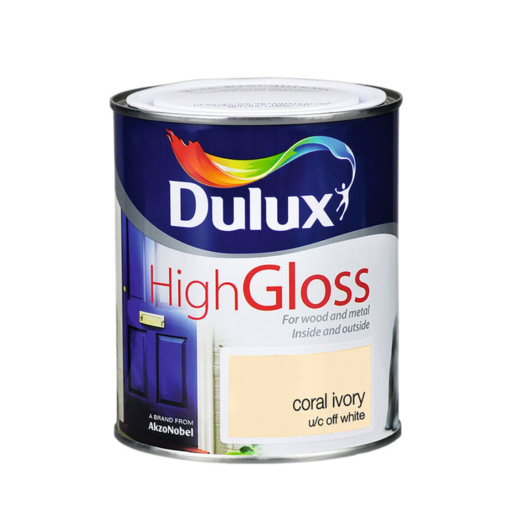  - Dulux High Gloss Wood & Metal - Coral Ivory - 750ml - Decor Warehouse