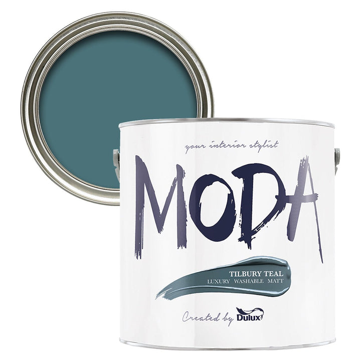  - Dulux Moda Tilbury Teal Paint 2.5L - 5236916 - Decor Warehouse