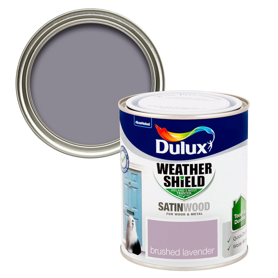 -Dulux-Dulux Weather Shield Satinwood - Brushed Lavender Paint - 750ml-Decor Warehouse