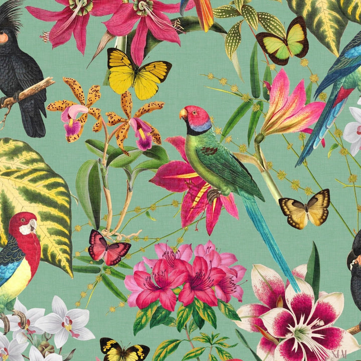 - Envy Luna Green Paradiso Wallpaper - 118618 - Decor Warehouse