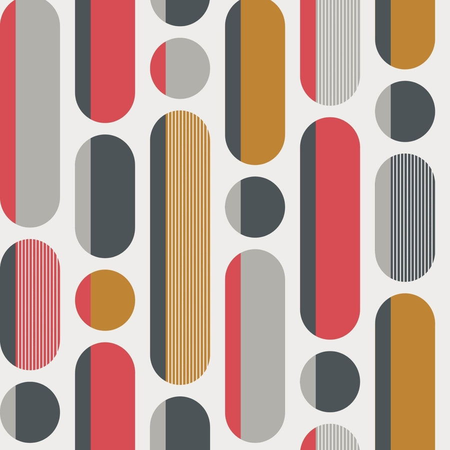 - Envy Morse Saffron and Cherry Wallpaper - 118719 - Decor Warehouse