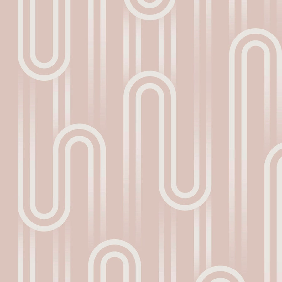  - Envy Ups and Downs Peachy Wallpaper - 118617 - Decor Warehouse