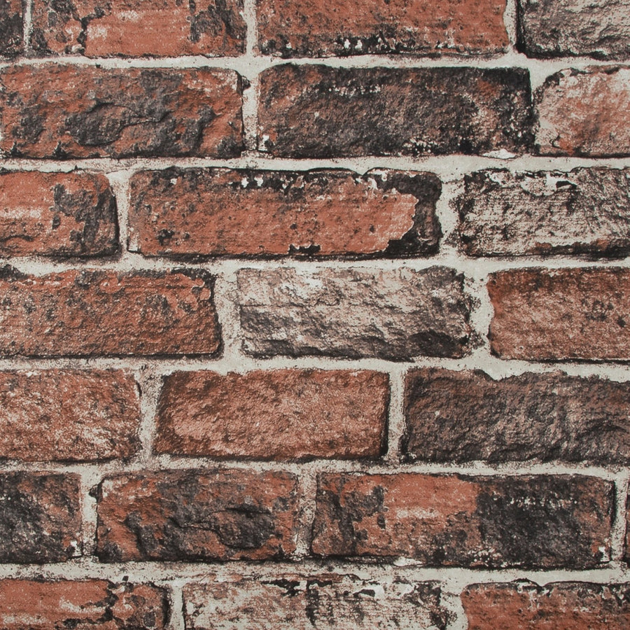 102834-Graham & Brown-Fresco - Red Brick Wall Effect Wallpaper-Decor Warehouse