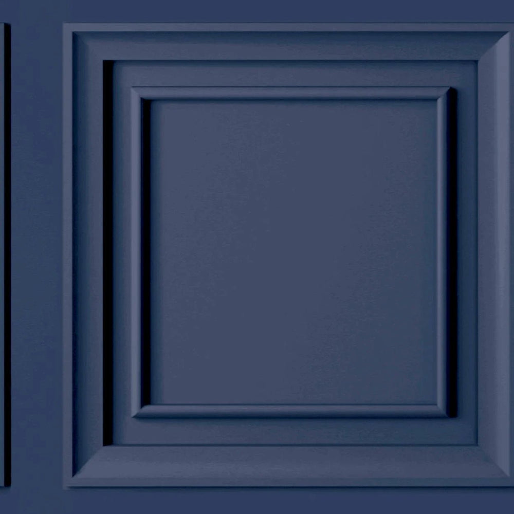  - Fresco Wood Panel Blueberry Wallpaper - 114861 - Decor Warehouse