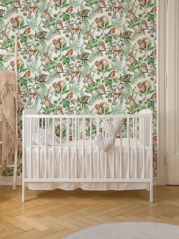  - Fresco Woodland Animals Wallpaper - 108569 - Decor Warehouse