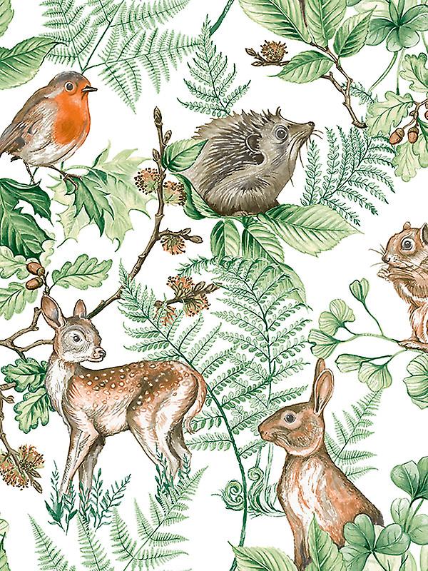 108569-Graham & Brown-Fresco Woodland Animals Wallpaper-Decor Warehouse