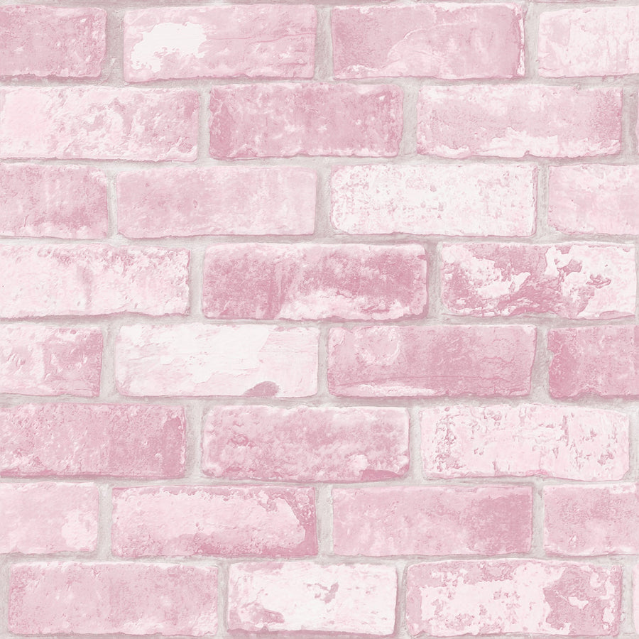 9806-Debona-Glitter Brick Pink Wallpaper-Decor Warehouse
