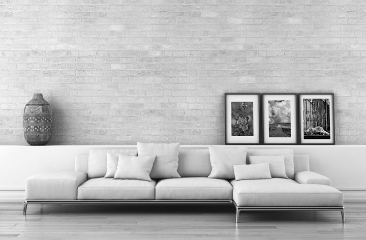  - Glitter Brick Silver Wallpaper - 9804 - Decor Warehouse