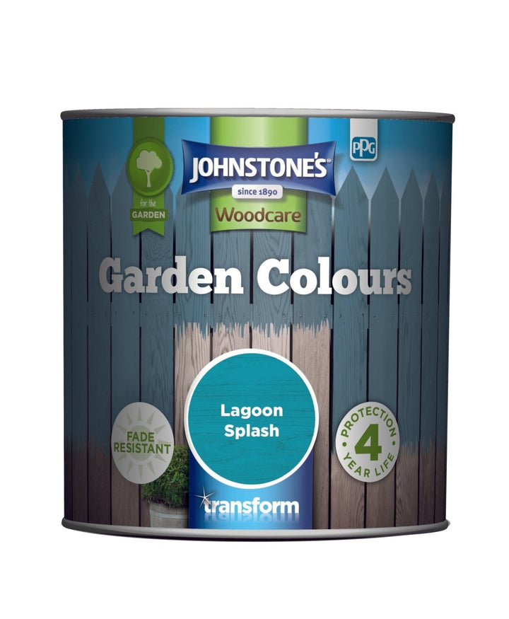  - Johnstone's Garden Colours Exterior Wood Paint - Lagoon Splash 1L - 11132309 - Decor Warehouse