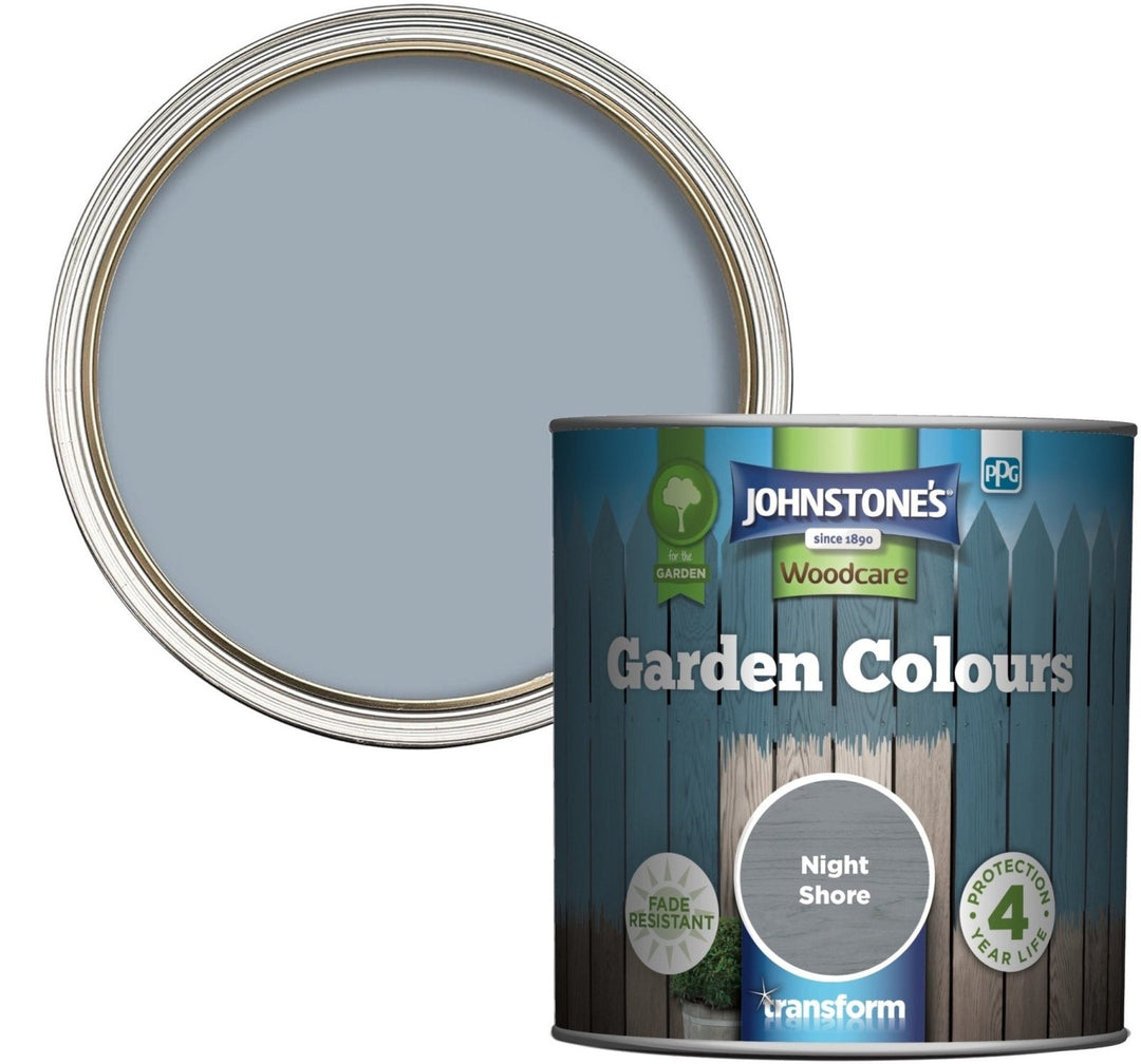 - Johnstone's Garden Colours Exterior Wood Paint - Night Shore 1L - Decor Warehouse