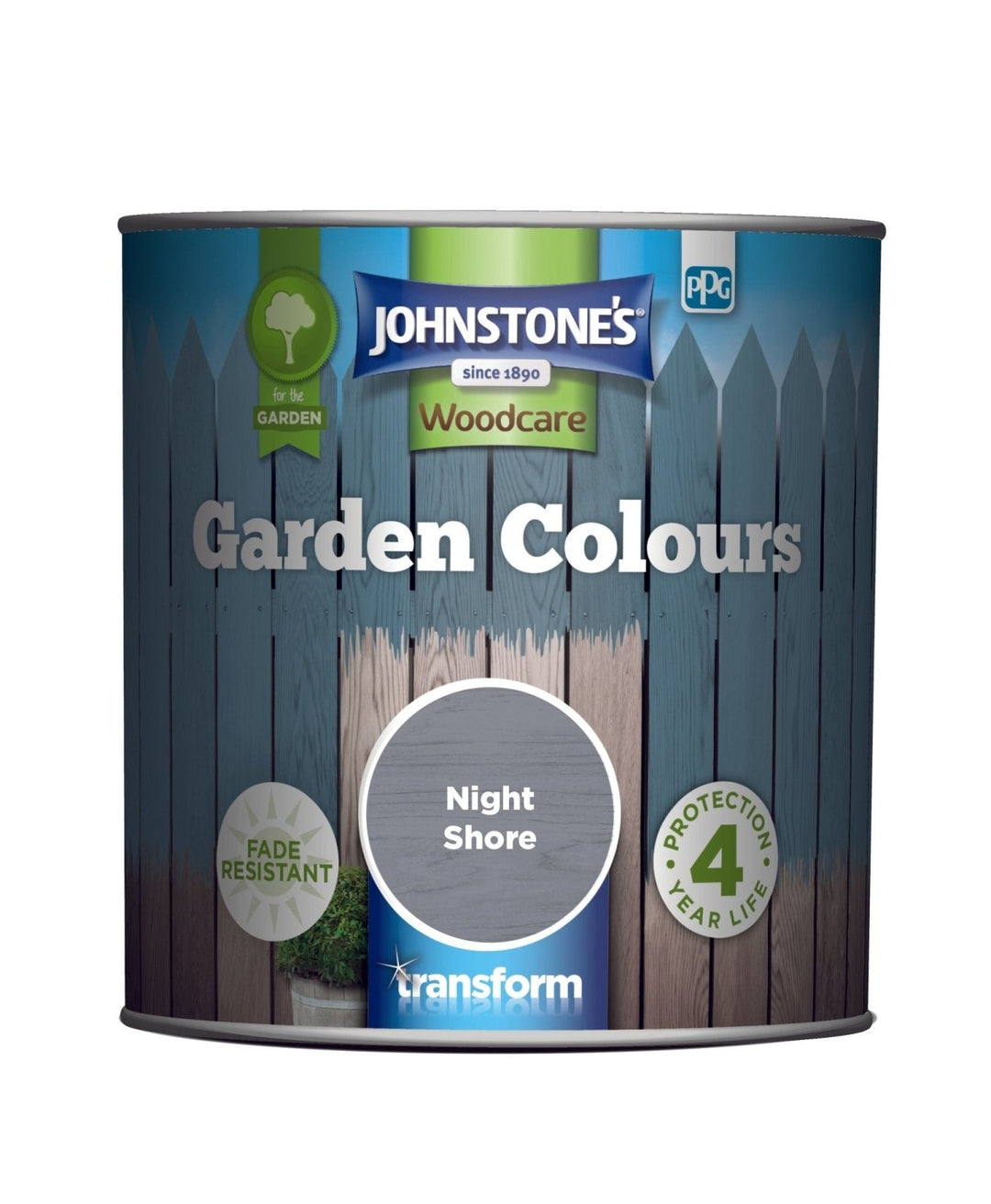 - Johnstone's Garden Colours Exterior Wood Paint - Night Shore 1L - Decor Warehouse