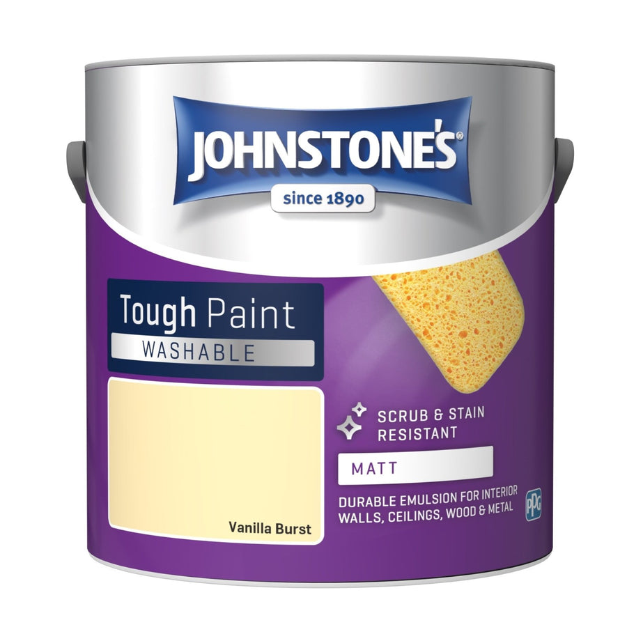 11193545-Johnstone's-Johnstone's Interior Washable Matt Paint - Vanilla Burst 2.5L-Decor Warehouse