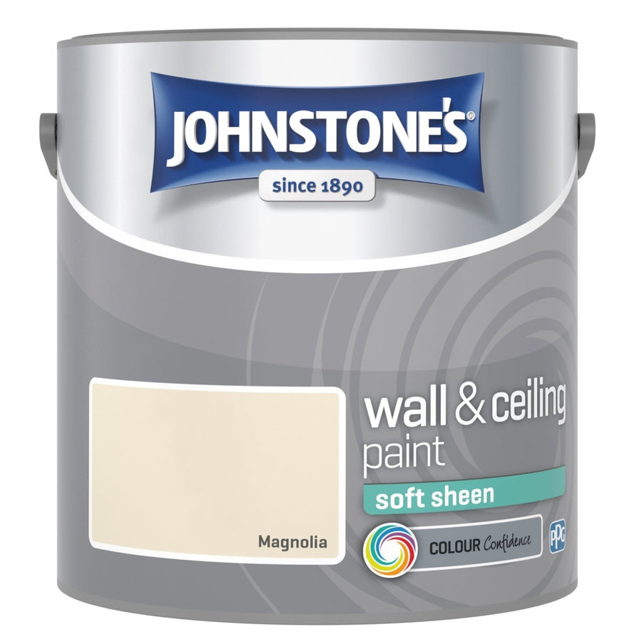 -Johnstone's-Johnstone's Wall and Ceiling Soft Sheen Paint - Magnolia- 2.5L-Decor Warehouse