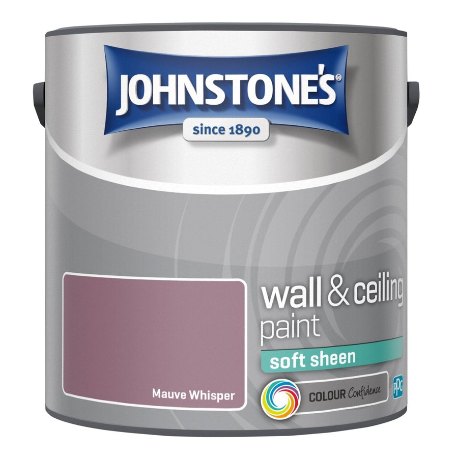 1225020-Johnstone's-Johnstone's Wall and Ceiling Soft Sheen Paint - Mauve Whisper- 2.5L-Decor Warehouse