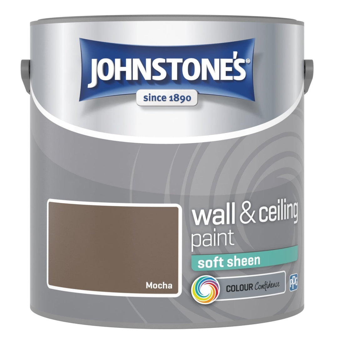 - Johnstone's Wall and Ceiling Soft Sheen Paint - Mocha - 2.5L - 10814821 - Decor Warehouse
