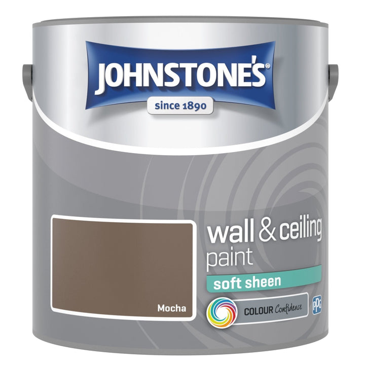  - Johnstone's Wall and Ceiling Soft Sheen Paint - Mocha - 2.5L - 10814821 - Decor Warehouse