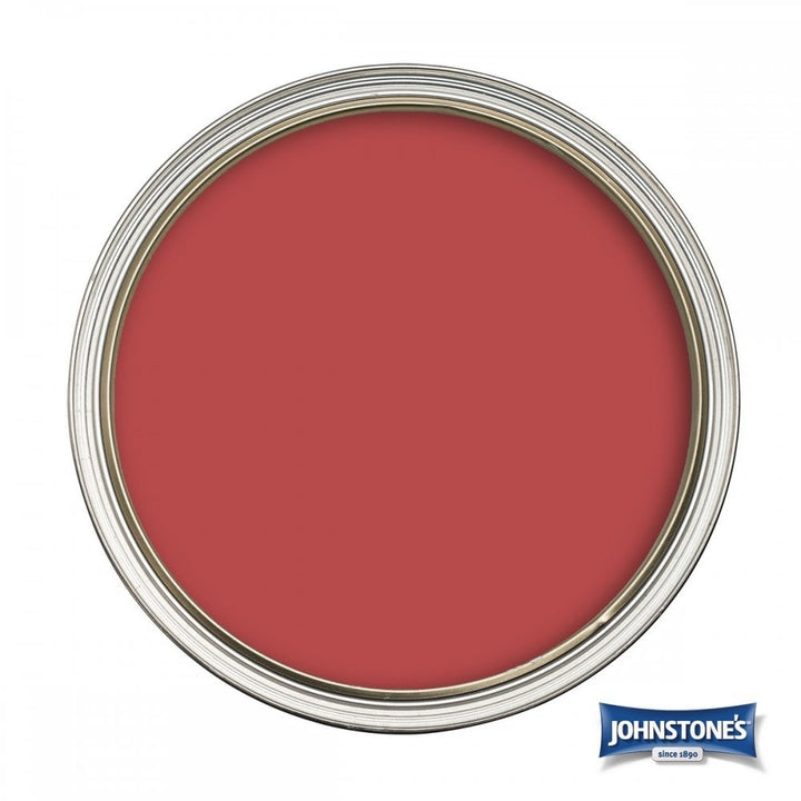  - Johnstone's Wall and Ceiling Soft Sheen Paint - Rich Red - 2.5L - 11126645 - Decor Warehouse