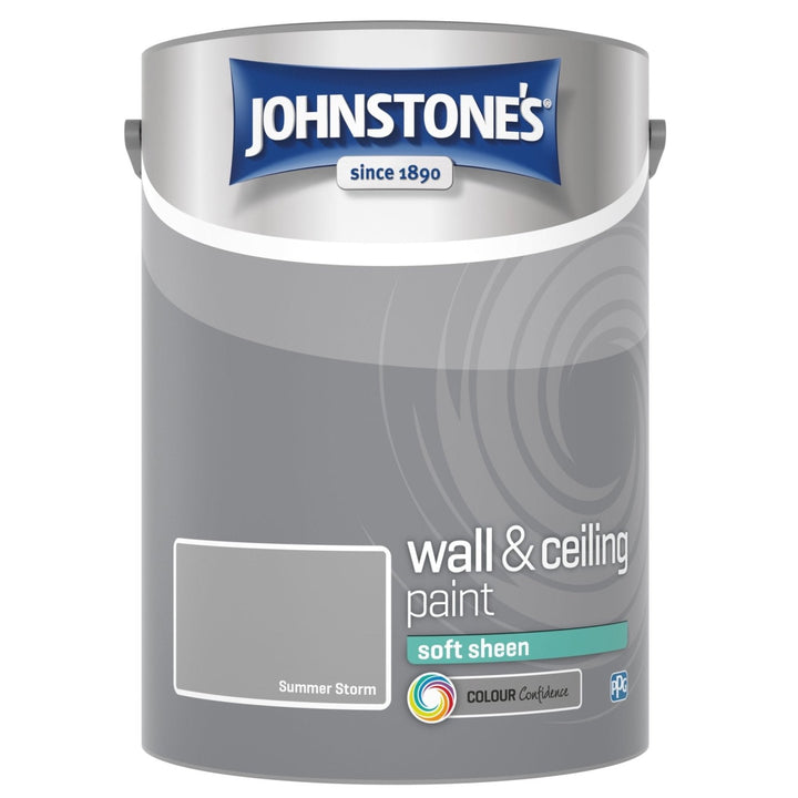  - Johnstone's Wall and Ceiling Soft Sheen Paint - Summer Storm - 5L - 11271635 - Decor Warehouse