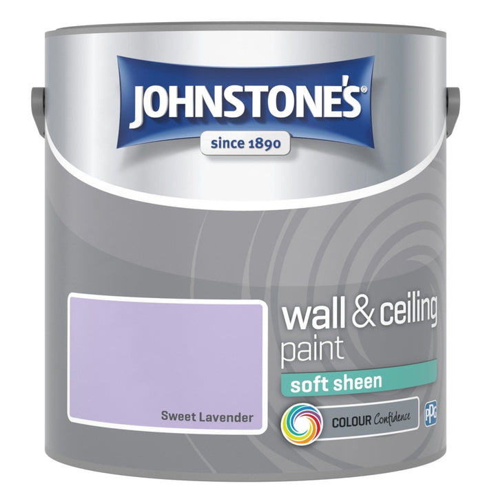 - Johnstone's Wall and Ceiling Soft Sheen Paint - Sweet Lavender - 2.5L - 11223677 - Decor Warehouse
