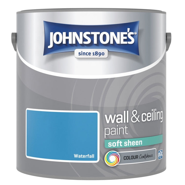 - Johnstone's Wall and Ceiling Soft Sheen Paint - Waterfall - 2.5L - 11307230 - Decor Warehouse