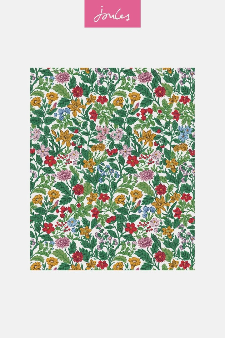  - Joules Arts and Crafts Floral Rainbow Wallpaper - 118543 - Decor Warehouse