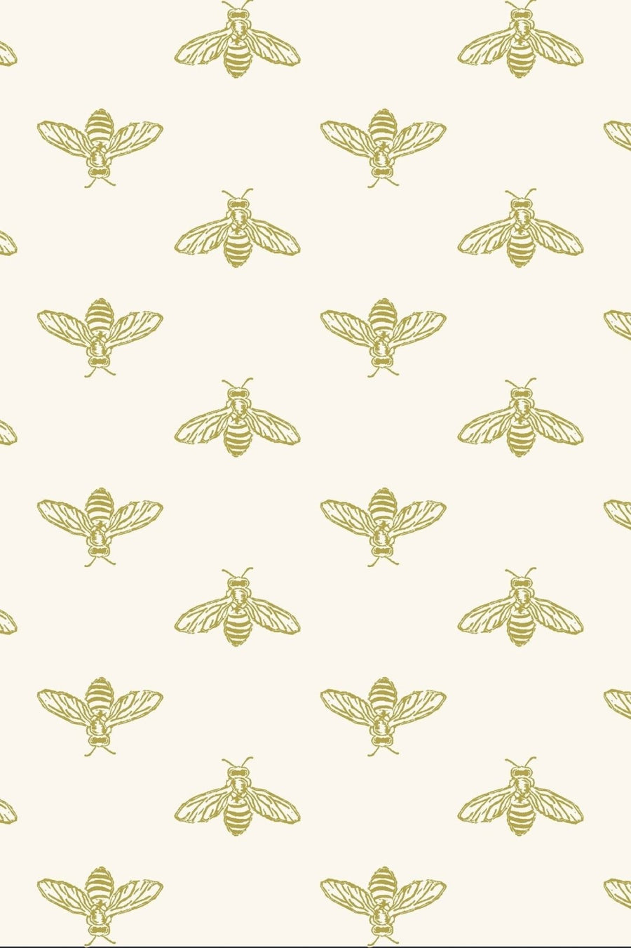 118547-Graham & Brown-Joules - Block Print Bee Antique Gold Wallpaper-Decor Warehouse