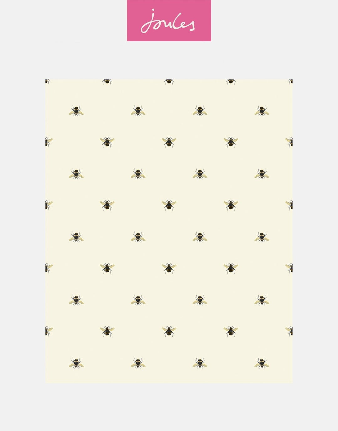 - Joules Botanical Bee Creme Wallpaper - 118544 - Decor Warehouse