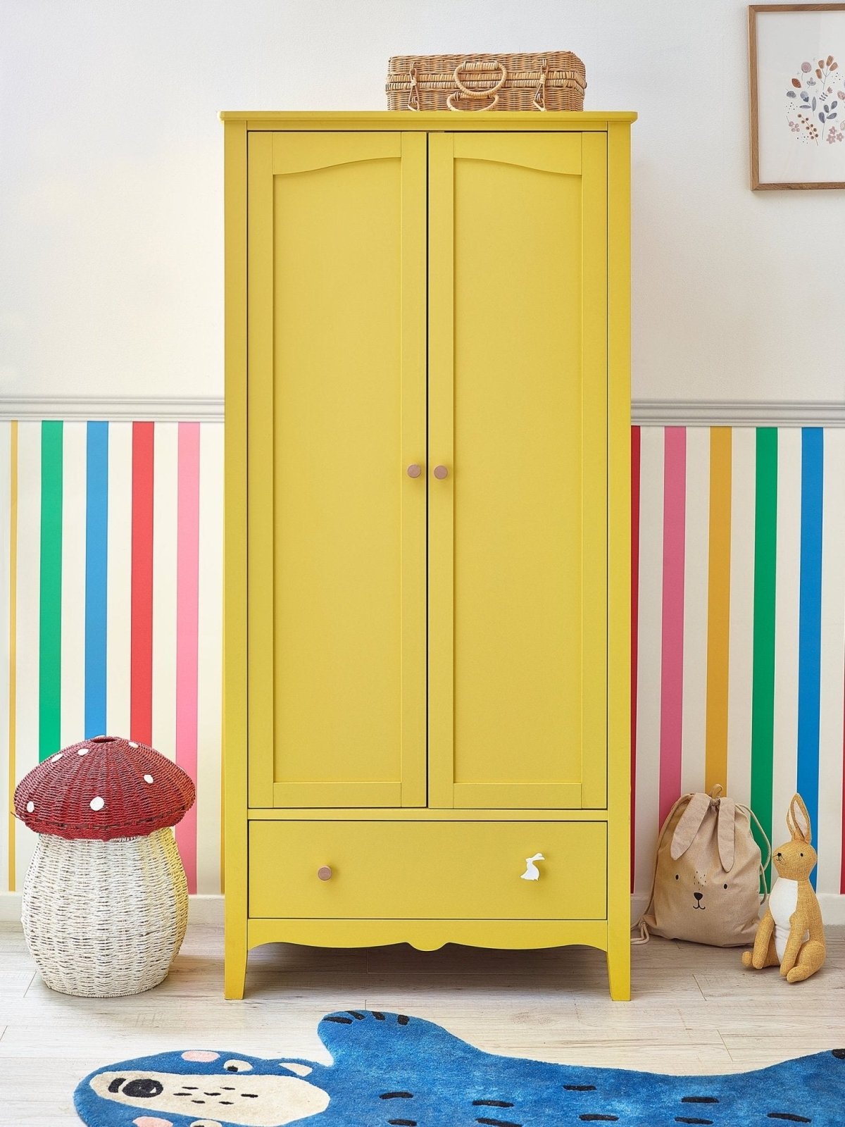 - Joules Country Critters Chunky Stripe Wallpaper - 118585 - Decor Warehouse