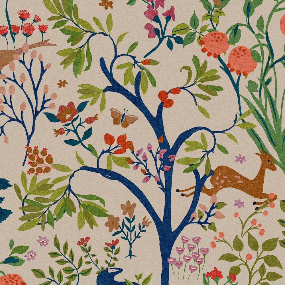 120871-Graham & Brown-Joules - Enchanted Woodland Antique Creme wallpaper-Decor Warehouse