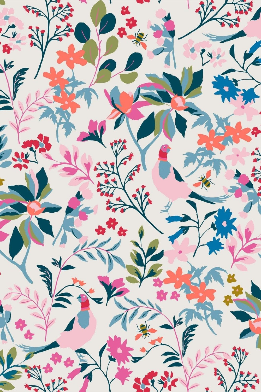 118569-Graham & Brown-Joules - Fields Edge Floral Antique CreÃÄme wallpaper-Decor Warehouse