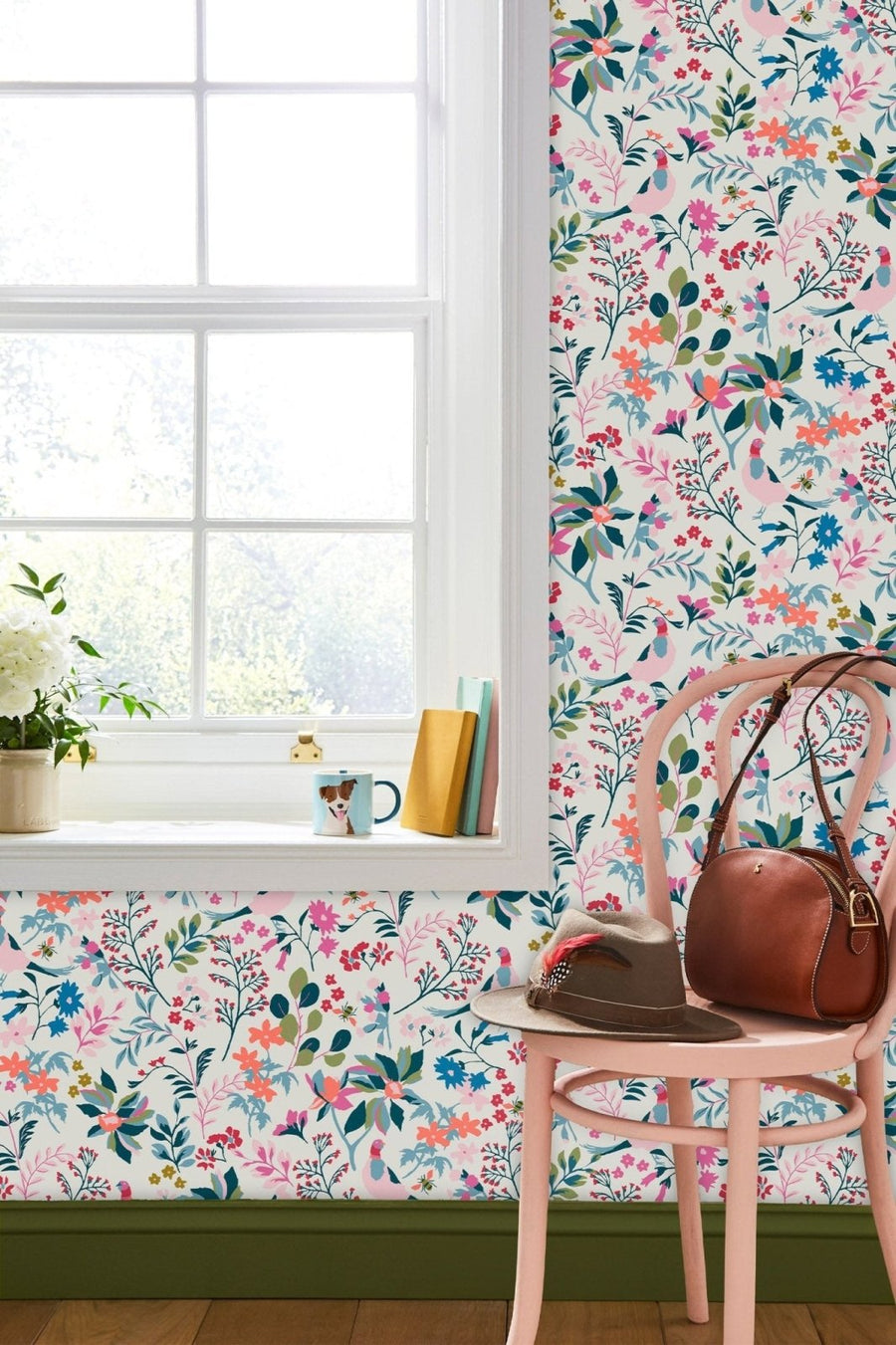 118569-Graham & Brown-Joules - Fields Edge Floral Antique Crème wallpaper-Decor Warehouse