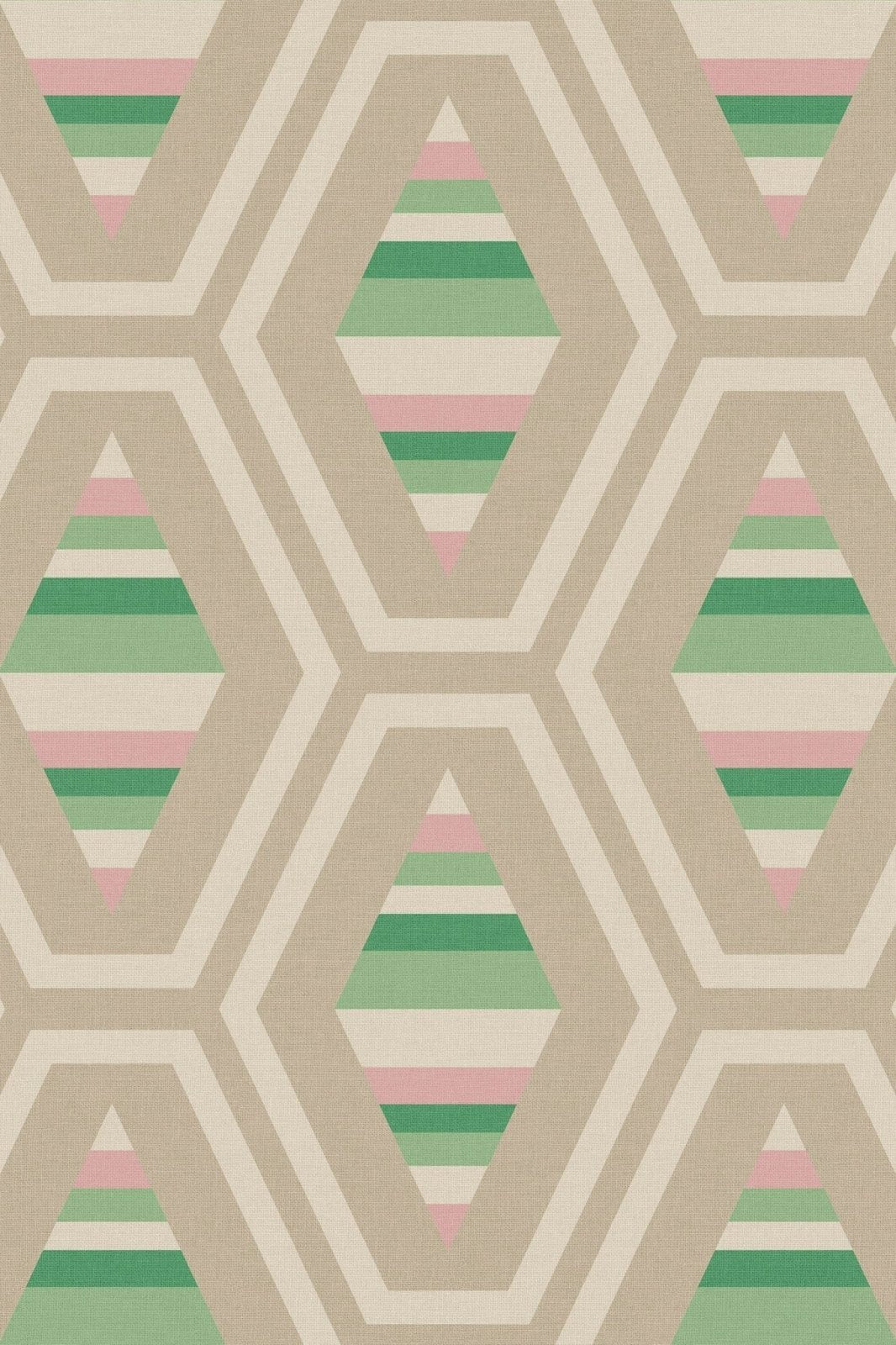 118581-Graham & Brown-Joules - Hallaton Kilim Garden Greens Wallpaper-Decor Warehouse