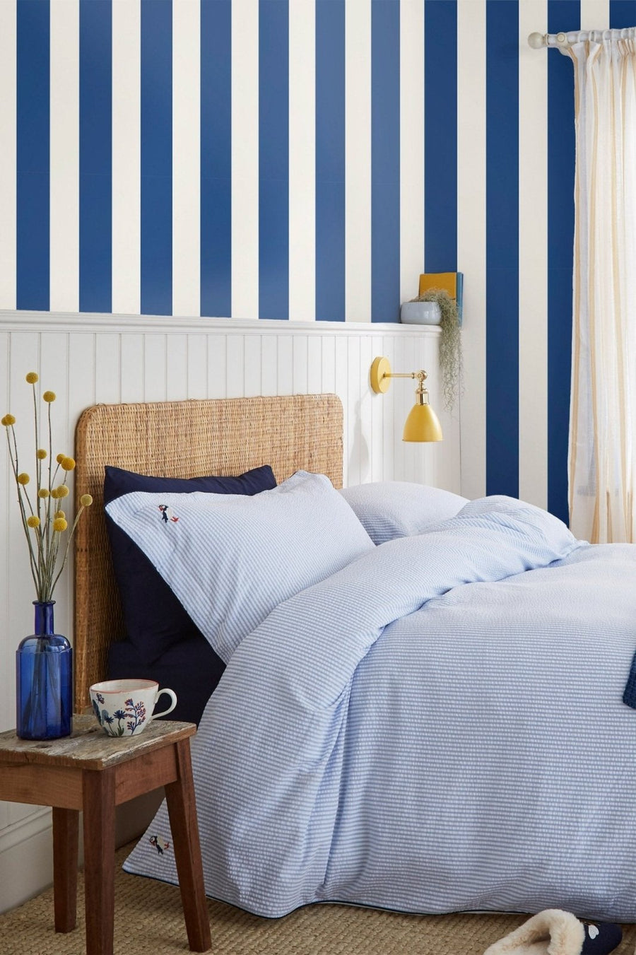 118550-Graham & Brown-Joules Harborough Stripe Coast Blue Wallpaper-Decor Warehouse