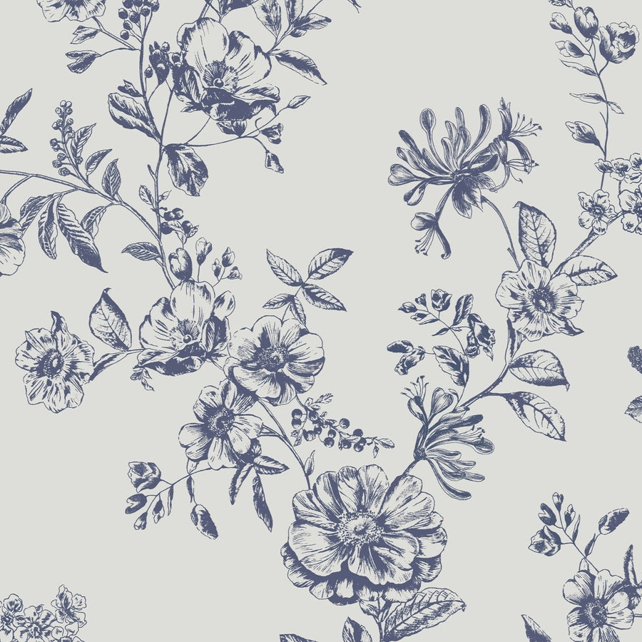  - Joules Honey Floral Creme Wallpaper - 120866 - Decor Warehouse