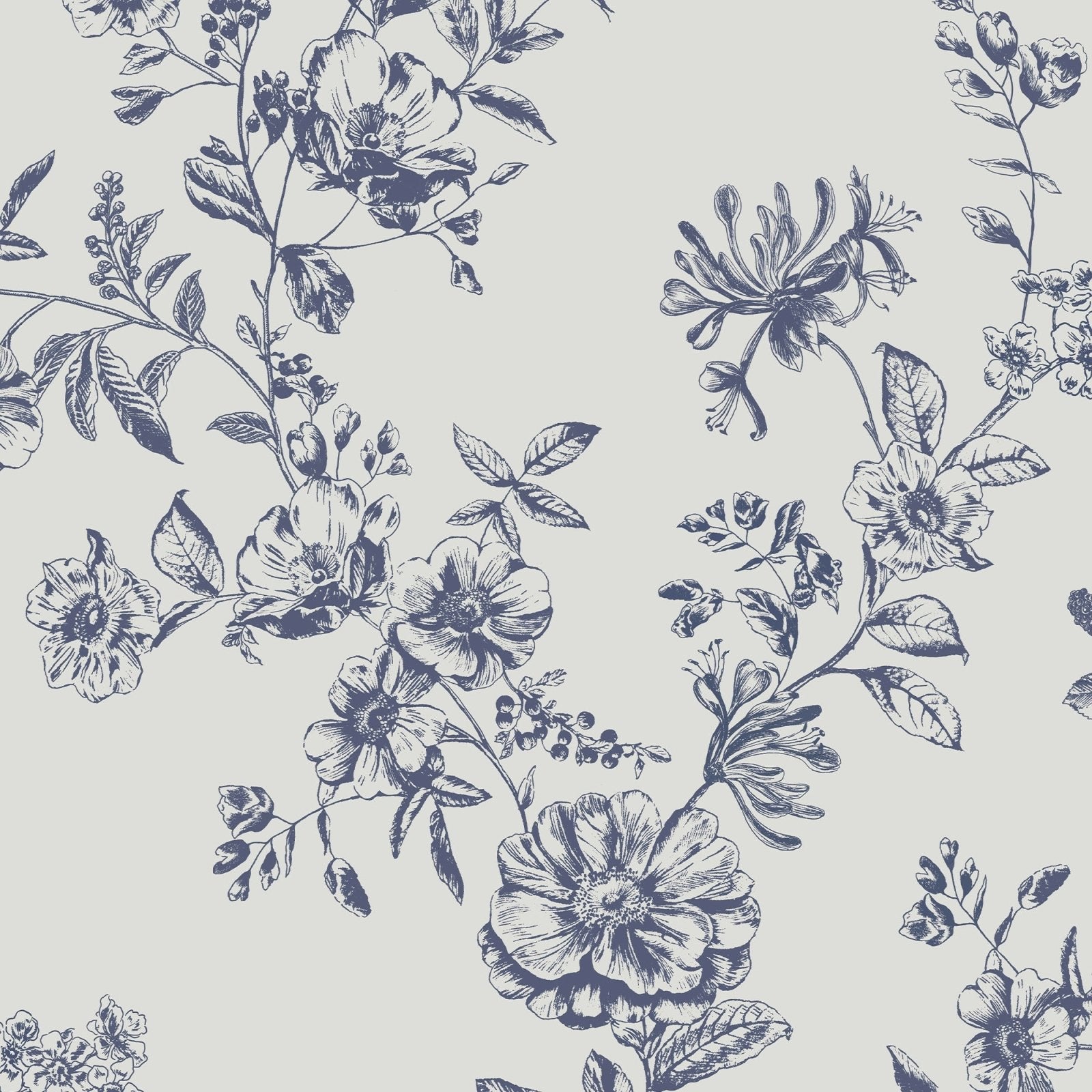- Joules Honey Floral Creme Wallpaper - 120866 - Decor Warehouse