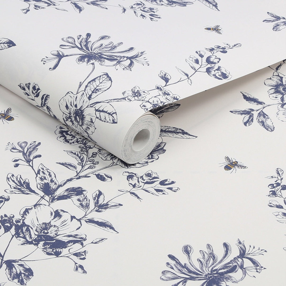  - Joules Honey Floral Creme Wallpaper - 120866 - Decor Warehouse