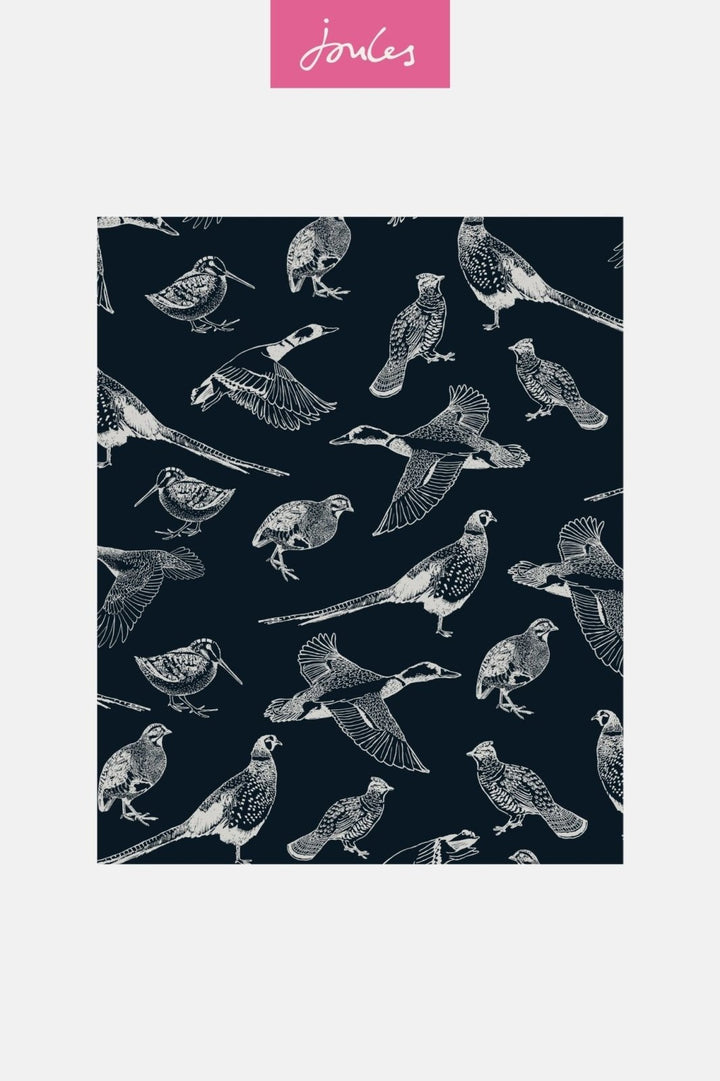  - Joules Hunting Birds French Navy Wallpaper - 118555 - Decor Warehouse