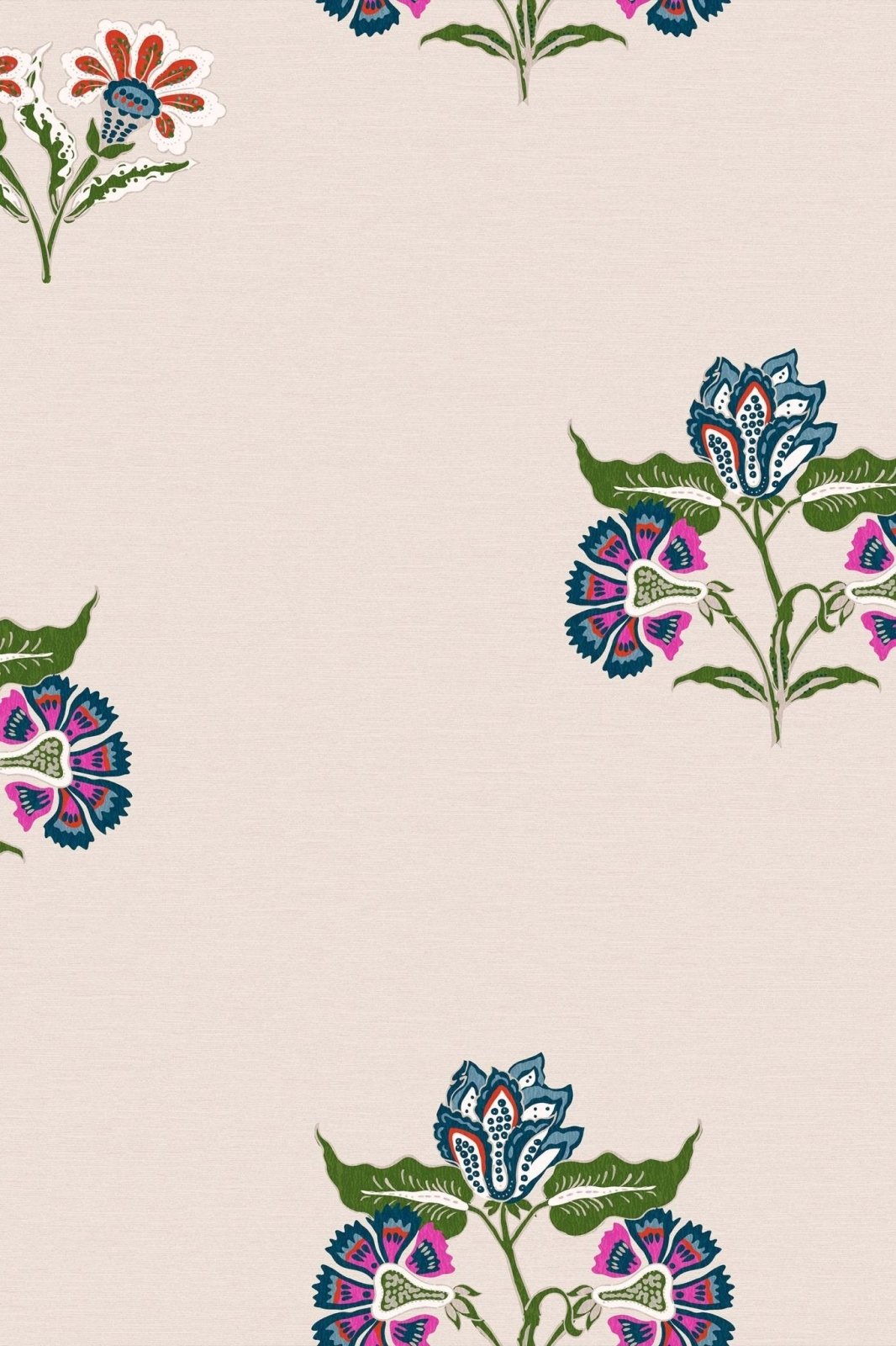  - Joules Indienne Block Print Dawn Grey Wallpaper - 118574 - Decor Warehouse