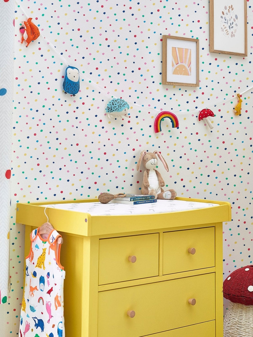  - Joules Lynx Multi Spot Wallpaper - 118586 - Decor Warehouse
