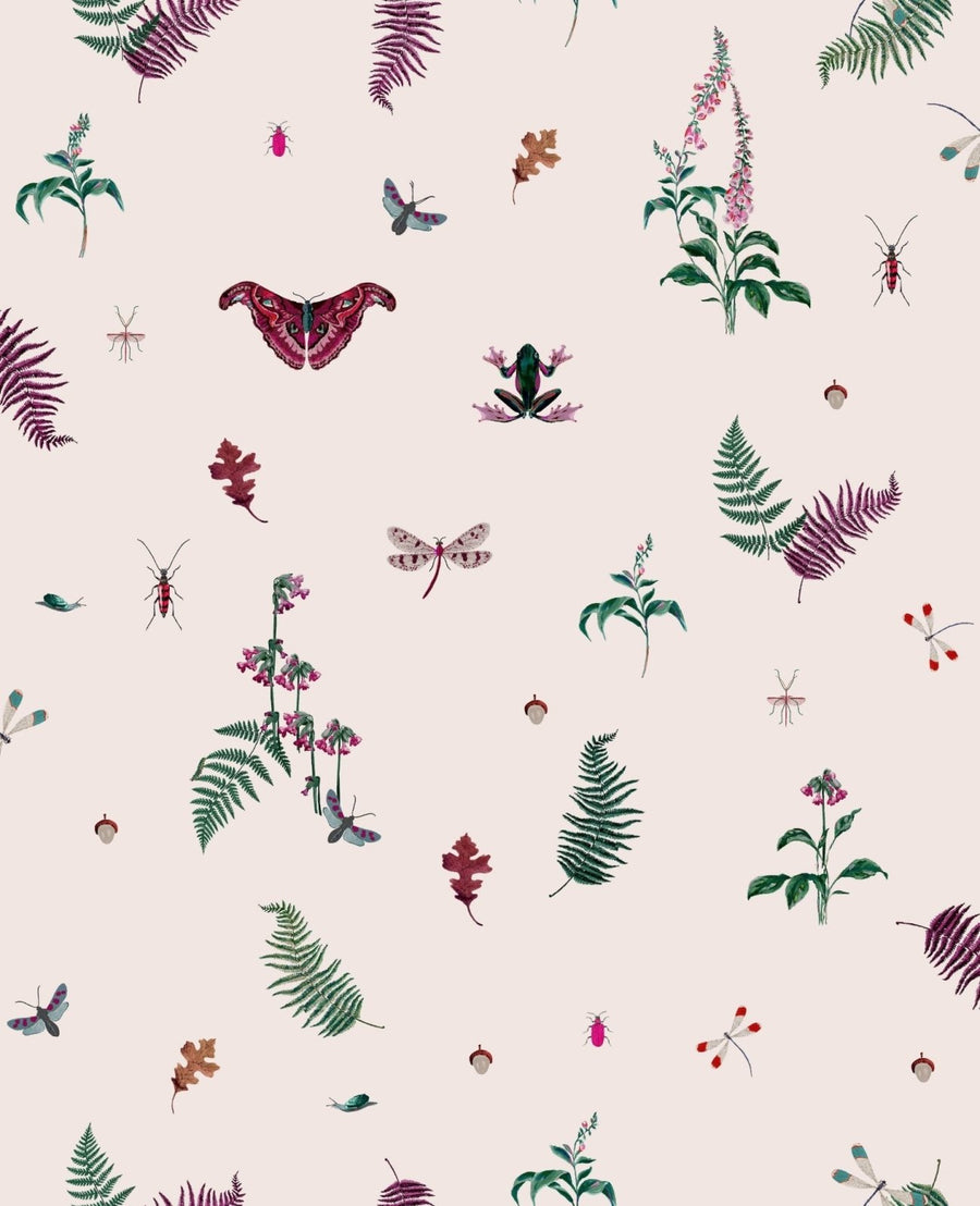  - Joules Midnight Beasts Blush Creme Wallpaper - 118565 - Decor Warehouse