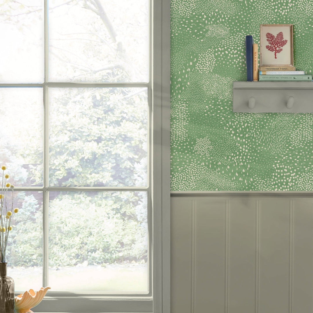 - Joules mono farm green wallpaper - 120869 - Decor Warehouse