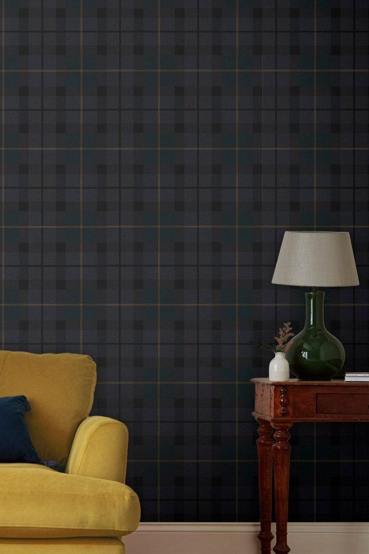  - Joules Retro Check Heritage Wallpaper - 118556 - Decor Warehouse