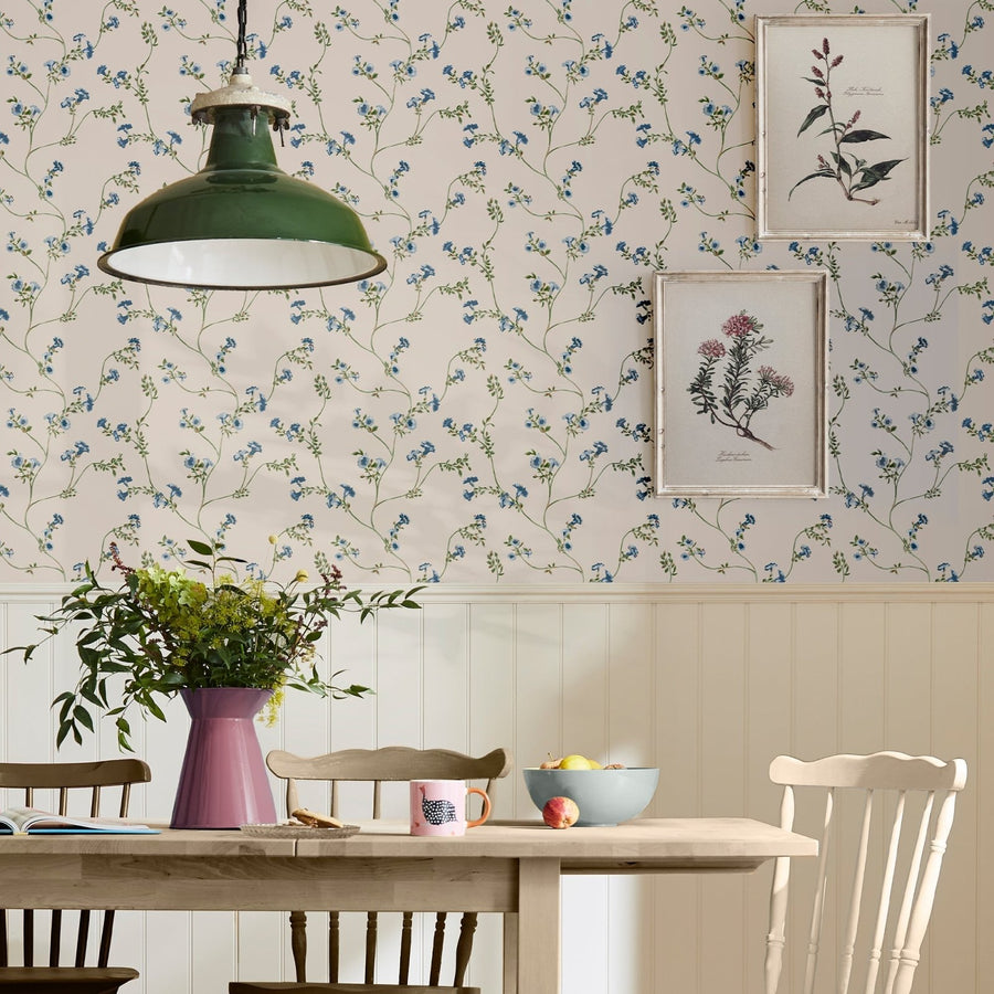  - Joules Robey Cottage Floral Creme wallpaper - 120875 - Decor Warehouse