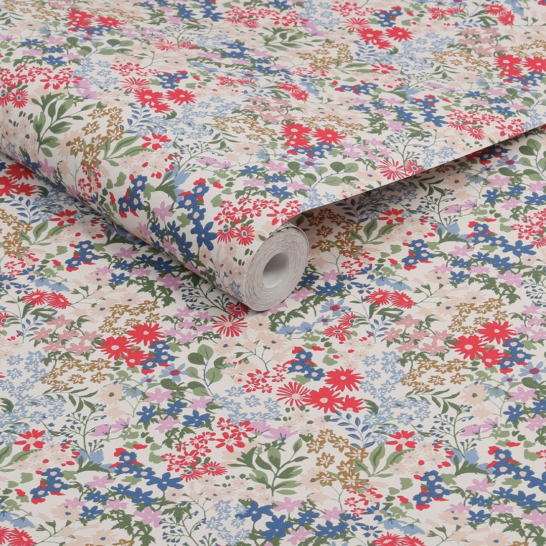  - Joules Sanders Ditsy Creme wallpaper - 120878 - Decor Warehouse