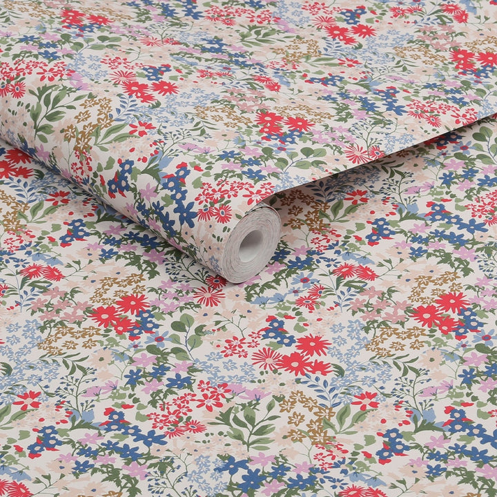  - Joules Sanders Ditsy Creme wallpaper - 120878 - Decor Warehouse