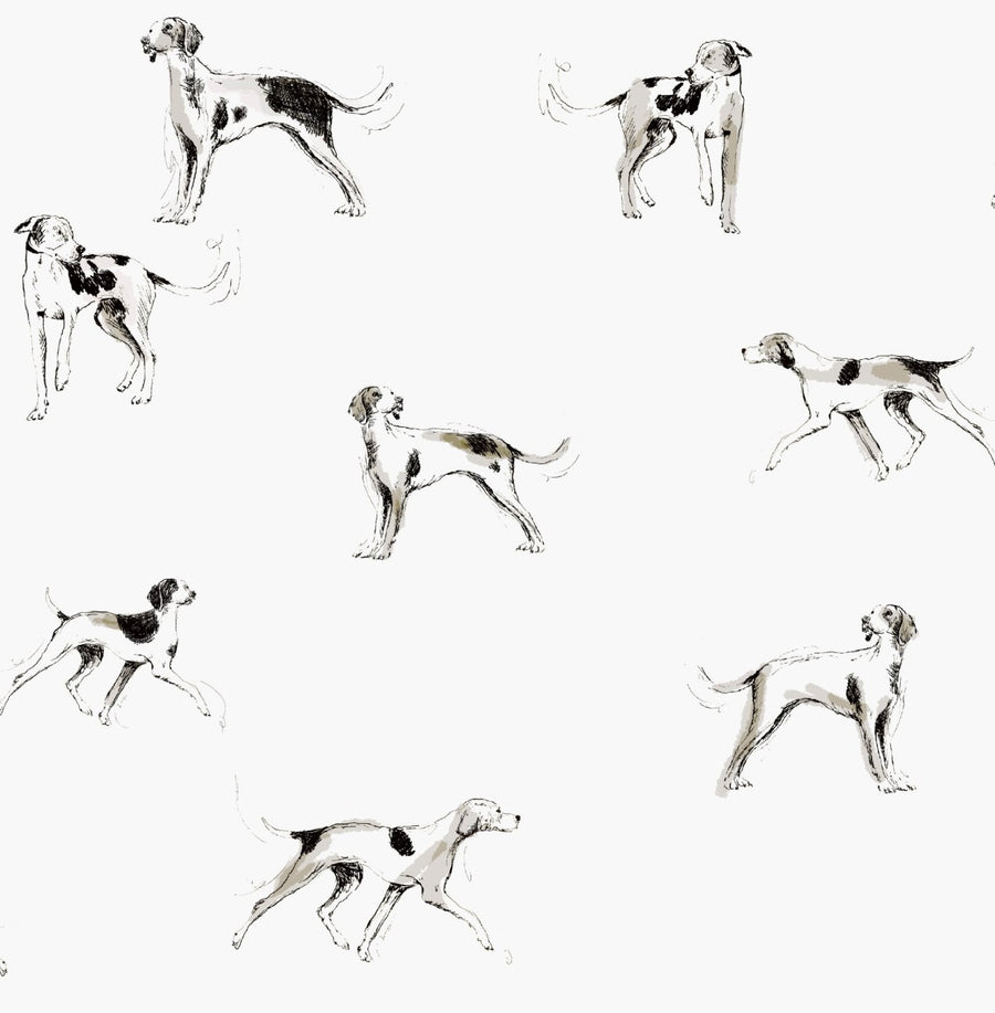  - Joules Sketchy dogs Creme Wallpaper - 118559 - Decor Warehouse