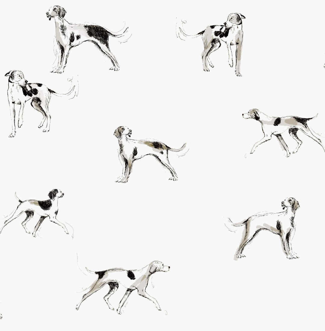 - Joules Sketchy dogs Creme Wallpaper - 118559 - Decor Warehouse