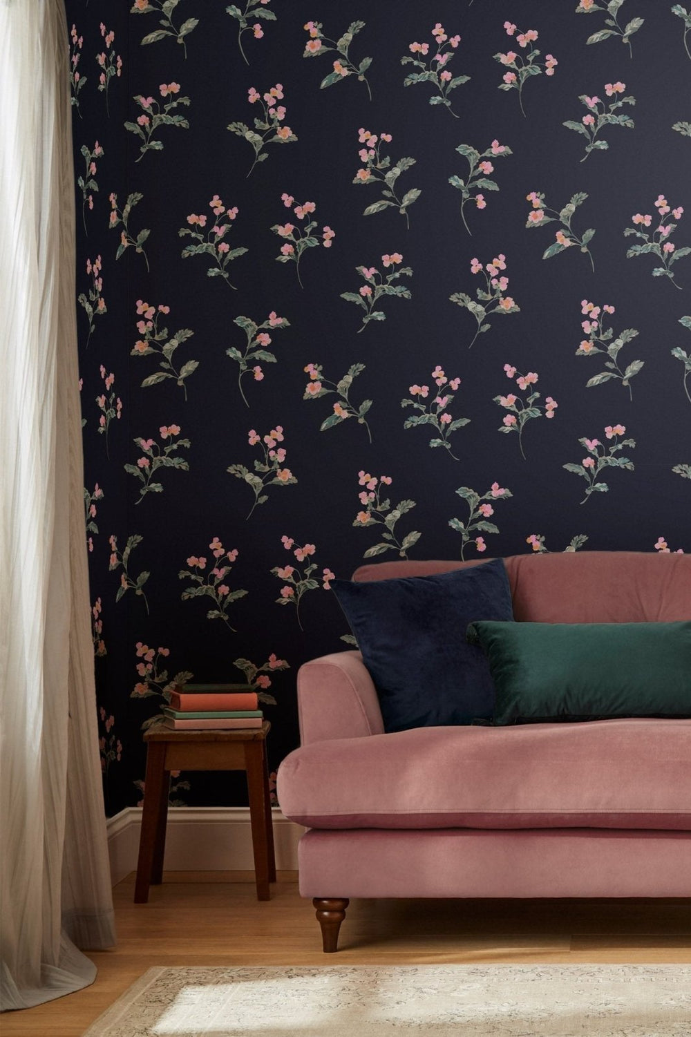 118564-Graham & Brown-Joules - Swanton Floral Midnight Navy wallpaper-Decor Warehouse