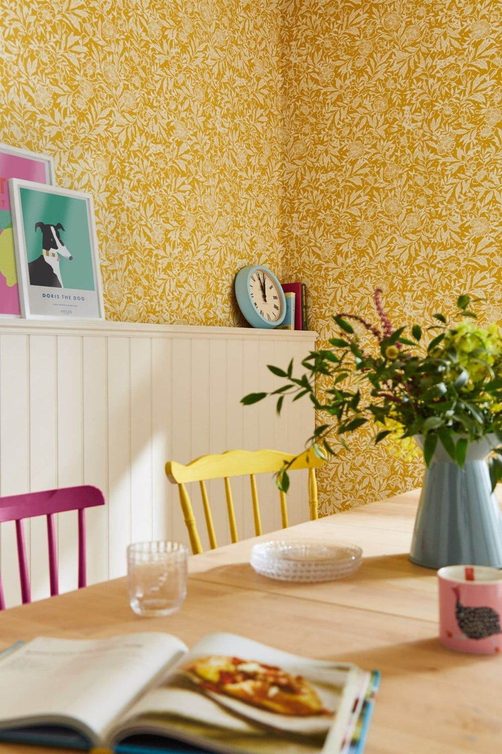 118542-Graham & Brown-Joules - Twilight Ditsy Antique Gold Wallpaper-Decor Warehouse